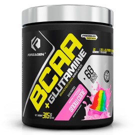 Forzagen BCAAS Amino Acids Powder with Glutamine BCAA Powder, Branched Chain Amino Acids Supplements Powder, BCAA Lean Energy Pre Workout - Post Workout Muscle Recovery Powder, 30 Servings