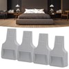 4Pcs U Shape Casters Door Stopper Anti Sliding Furniture Wheels