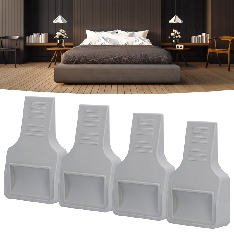 4Pcs U Shape Casters Door Stopper Anti Sliding Furniture Wheels