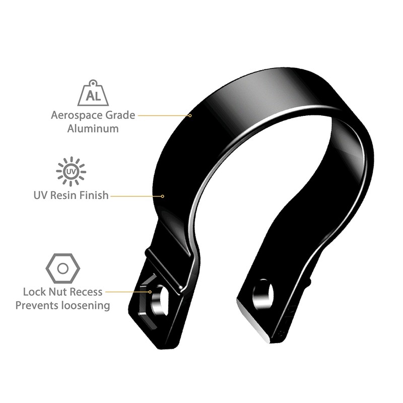 Scosche PSC21010 BaseClamp 1.85” Tube Clamp for ATV's UTV's and