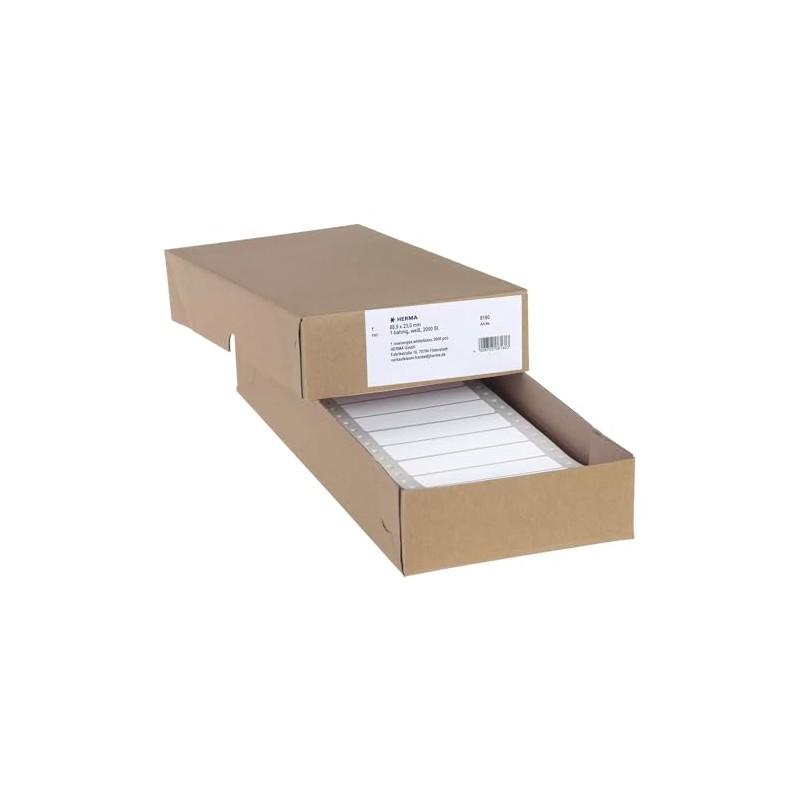 HERMA 8160 Computeretiketten endlos, 88,9 x 23,0 mm, 1-bahnig, 2000