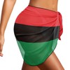 RYQAO African American Flag Swim Cover Up for Women Sarong