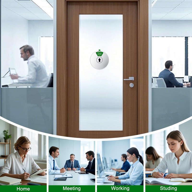 Office Door Sign - Do Not Disturb, Please Knock, In