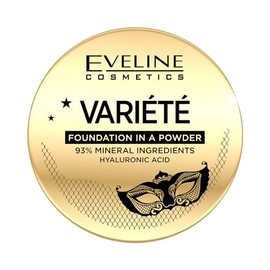 Eveline Cosmetics Variété Mineral Powder Foundation No. 02 - Medium to Full Coverage with Hyaluronic Acid for Dry Skin - 8 g