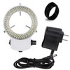 Science Resource SRR-IW White Adjustable 144 LED Ring Light Illuminator