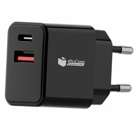 PcCom Essential 20W USB USB-C Wall Charger Black