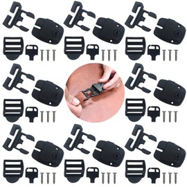 8 Set Hot Tub Cover Clips Replacement Latch Repair Kit Have Slot, Latches Clip Lock with Keys and Hardwares (8 Pack)