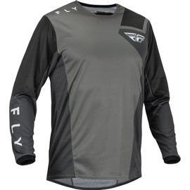 Fly Racing 2023 Adult Kinetic Jet Jersey (Grey/Dark Grey/Black, X-Large)