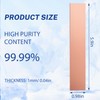 10 Pcs 99.99% Pure Copper Anode Strip, 5.9''x0.98''x0.04'' Copper Plate
