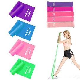 KEVOSOK Bandas de Resistencia, Ligas de Resistencia para Ejercicio,Banda Elástica Resistencia para Yoga, Bandas Elásticas Ejercicio, Entrenamiento en Hogar Gimnasio Exteriores