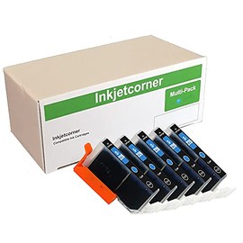 Inkjetcorner Compatible Ink Cartridges Replacement for CLI-226 CLI-226C for use with MG5120 MG5220 MG5320 MX882 MX892 MG6120 MG8120 (Cyan, 5-Pack)