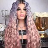 Gradation Wave Curly Synthetic Hair Women Fashion Wigs with Adjustable