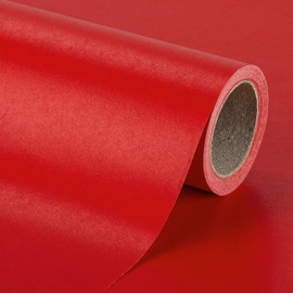 Garbendy Red Pearly Lustre Paper Wrapping Paper - Solid Color 17 Inches X 33 Feet, Perfect for Wedding, Birthday, Christmas, Baby Shower etc all Occasions