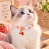 Cotton Breakaway Cat Collar with Bell – Cute Adjustable Kitten