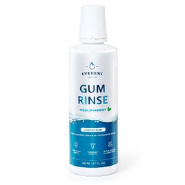 Triple Action Gum Rinse - Natural Mouthwash for Gingivitis & Bad Breath, Alcohol Free, Fresh Spearmint by Everest