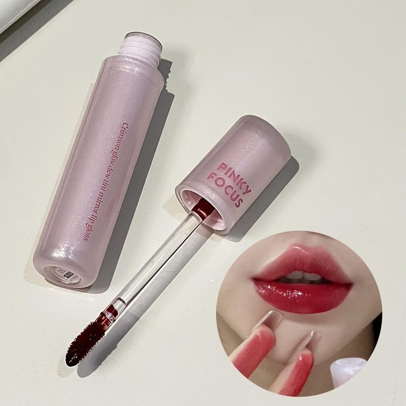 Brillo Labial Líquido Hidratante con Acabado Brillante, Rosa Perlado, 6