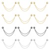 12 Pcs Magnet Clothing Pins Multi-Function Magnetic Clothing Clips Metal