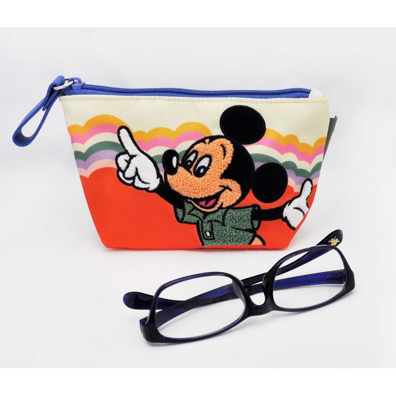 Skater ZFP1-A Flat Pouch, For Going Out, Small Items, Gusset,
