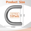 BBTO 12 Pack 1/2" Heavy Duty Weld-on Steel D-Ring Rope