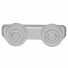 SPARES2GO Basket Drawer Runner Rail Support Wheels & Bracket for