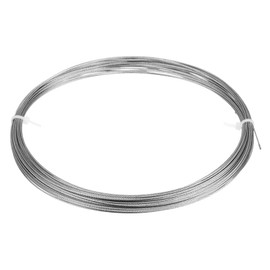 uxcell 1/32"(0.8mm) 304 Stainless Steel Cable Wire Rope 7x7 Strands Core 50ft (15M) Aircraft Wire for Construction Outdoors Marine Rigging Decking Railings