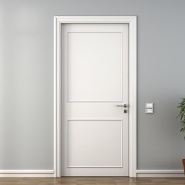 Hungbak 2 Set of 16" x 16" and 16" x 24" Pre-Cut Accent Wall Molding Trim Kit, Peel and Stick Premade Wainscoting Panels for Interior Decoration, Ready to Assemble Chair Rail Moulding