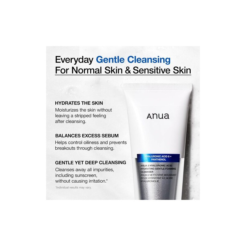 Anua [Anua]8 Hyaluronic Acid Hydrating Gentle Foaming Cleanser 150ml