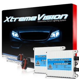 XtremeVision 35W AC Xenon HID Bundle with Slim AC Ballast (1 Pair) and H11 12000K - 12K Purple Xenon Bulb (1 Pair), H11 (H8/H9/H11B)