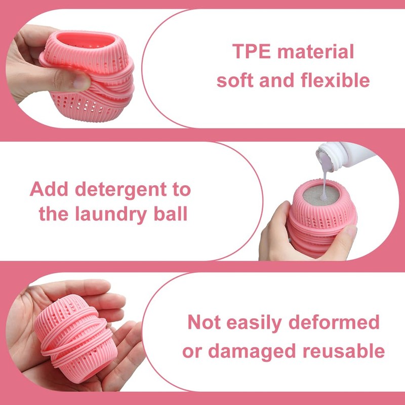 3pcs/Set Washing Machine Laundry Ball, Fabric Softener Dispenser, Reusable Laundry