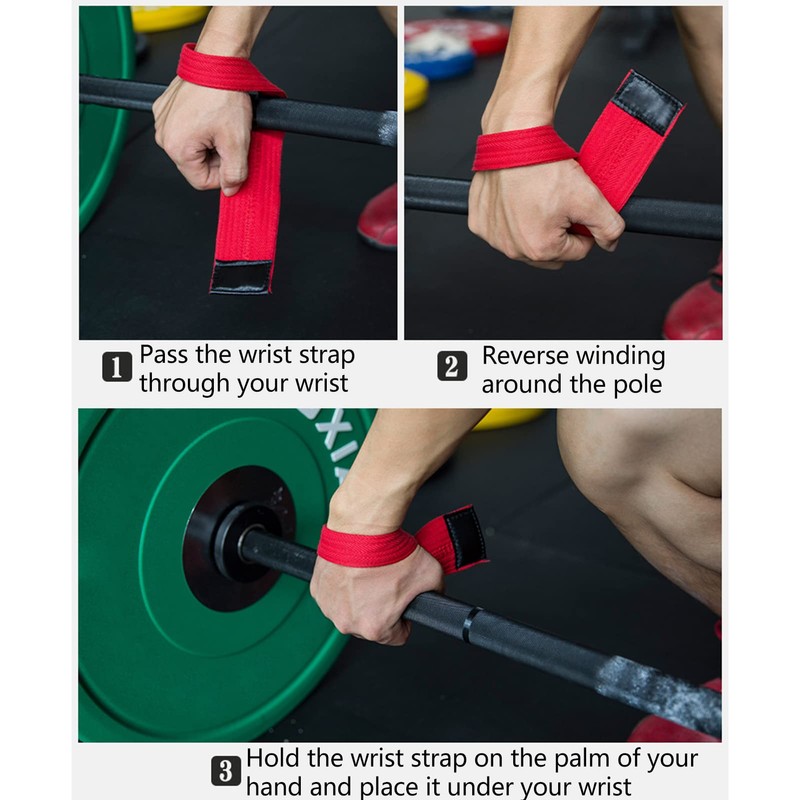 QANYEGN 1 Pair Lifting Wrist Strap, Soft Anti Slip Wrist