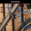 Master Lock Bike Lock Cables with Key, Blue, Green, and