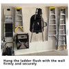 Comphic Heavy-Duty Ladder Hanger-Wall Mount Ladder Hooks for Ladder Storage-Wheelbarrow