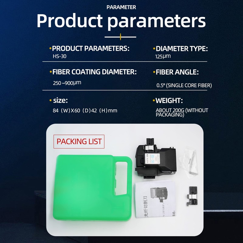 New High Precision HS-30 with Scrap box Optical Fiber Cleaver