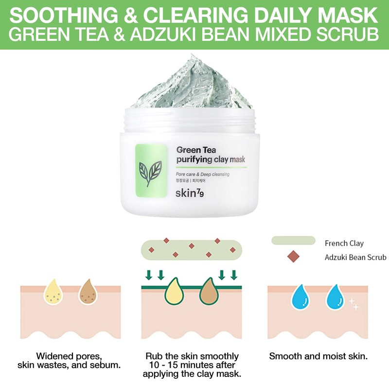 SKIN79 Green Tea Purifying Clay Mask (Pore & Deep Cleansing)