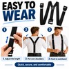 Men’s Adjustable Suspenders for Holding Pants – 2.5 cm Polyester