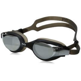 TYR Vesi Mirrored Googles, Silver/Black, One Size