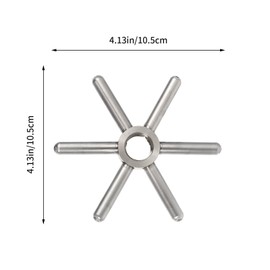 Veemoon Bar Glass Rinser Parts Cup Glass Rinser Metal Disk Washer Part Snowflake Head Faucet Faucet Head Rinser Pitcher Rinser Replacement Disk for Home Kitchen Bar Coffee Shop(9997-02 (100MM))