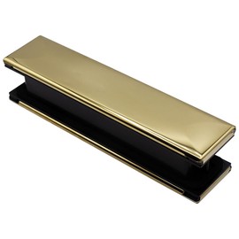 12" Letterplate Door Letterbox for uPVC, Composite and Timber Doors - Premium Draught Proof, Thermal Insulation & Noise Reduction 20-40 Gold