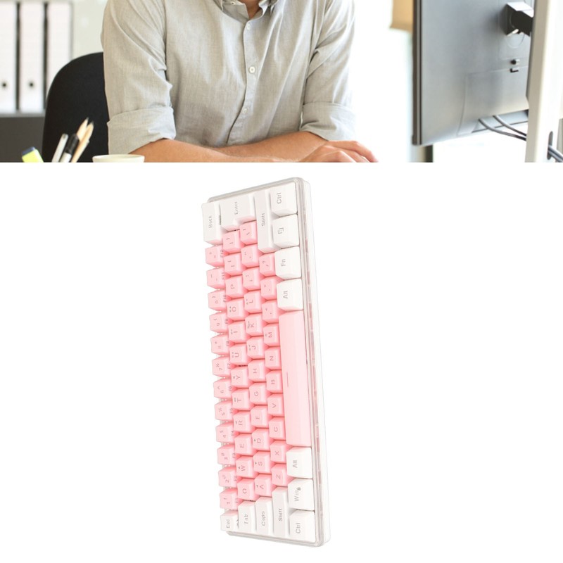 60% Wired Gaming Keyboard RGB Mini Keyboard Imitated Mechanical Technique
