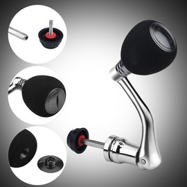 VGEBY Fishing Reel Handle, Metal knobs Handle Grip Fishing Spinning Reel Handles (Silver-2000/3000)