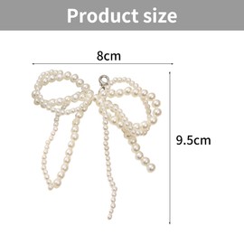 Kabwea Pack of 2 Beads Bows, Shoe Charms for Trainers, Various Shoe Charms, Shoe Pin Set, Shoes Charm, Shoe Charms for Sneakers