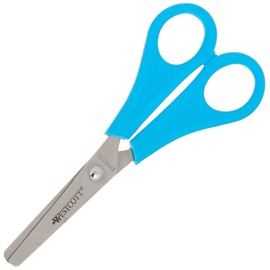 Westcott E-2150S Kids Scissor witch cm-scale, blunt tip, 5"/13 cm, 30 pcs. assorted, right- and lefthanded use