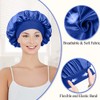 DDKY Pack of 3 Satin Hair Caps, Sleep Cap, Satin
