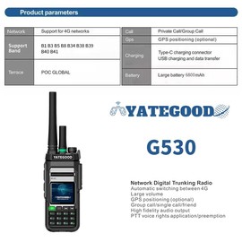 GeRRiT YATEGOOD HX530 Explosion Proof Intercom Gas Stations Chemical Plants Construction Sites use (Standard SIM1PCS)