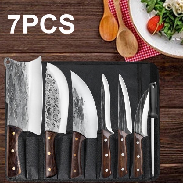 MDHAND Chef Knife Sets 7 Pieces Professional Knife Set Kitchen