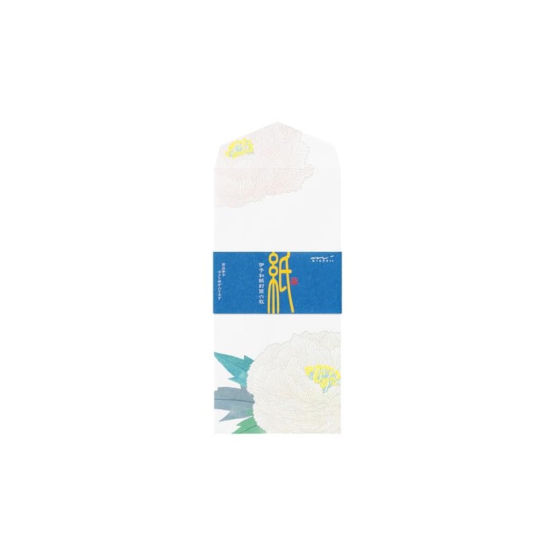 Midori Envelope Winter Letter Silk Cold Peony Pattern 81007006