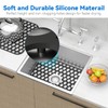 Silicone Sink Mat 2PCS TOOVEM Sink Protectors for Kitchen Sink,