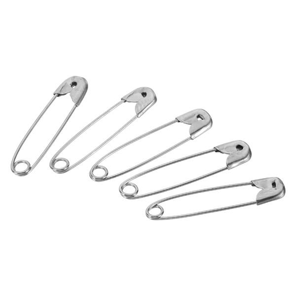 uxcell Safety Pins 22mm Nickel Plated Small Sewing Pins for Blanket Skirt Craft Brooch Making Silver Tone 400pcs