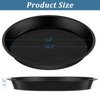 Eccliy 6 Pack Plastic Plant Saucer Heavy Duty Planter Saucers