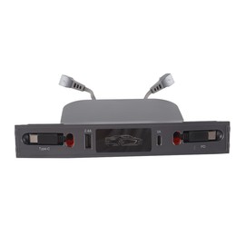 Enwye Modell 3 Y-Dockingstation, einziehbares Kabel, Center Console Hub, Autoladegerät, zwei Typ-C-Anschlüsse, 3000 mA Ausgang